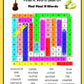 (Answer Key)Articulation Word Search For P,R,R Blends, S, S-Blends, T, V & Z Sounds